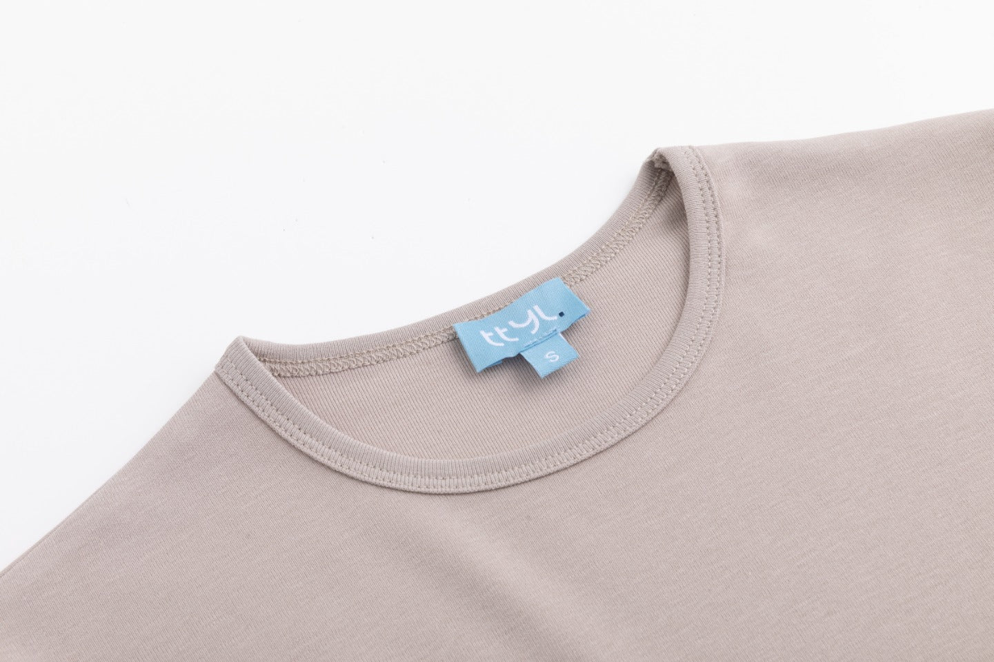 Basic Flat Tee -Stone - Image 6