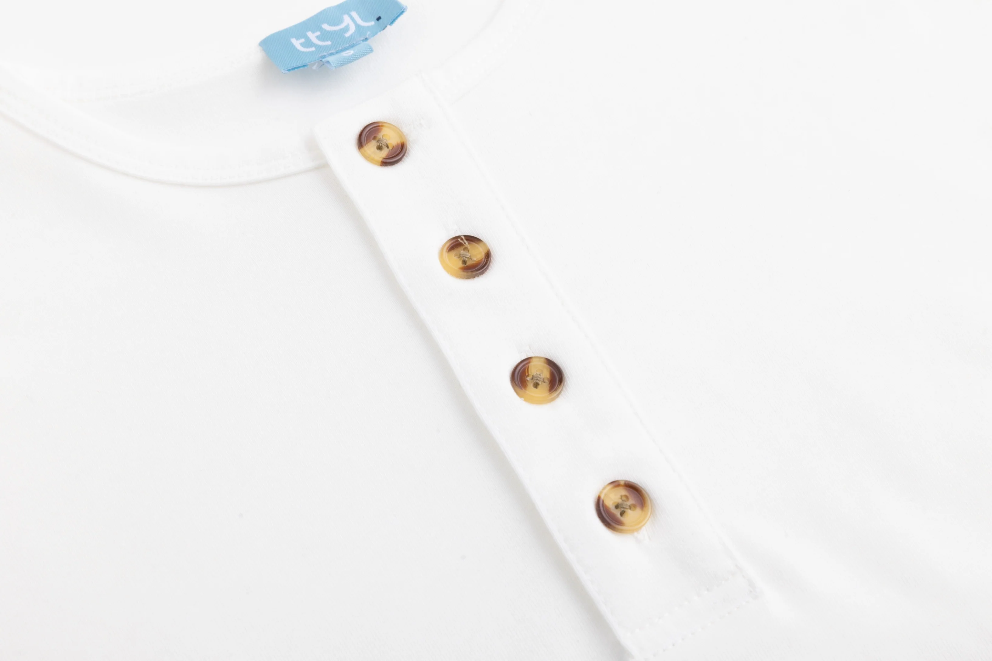 Basic Placket Dolman - White - Image 3