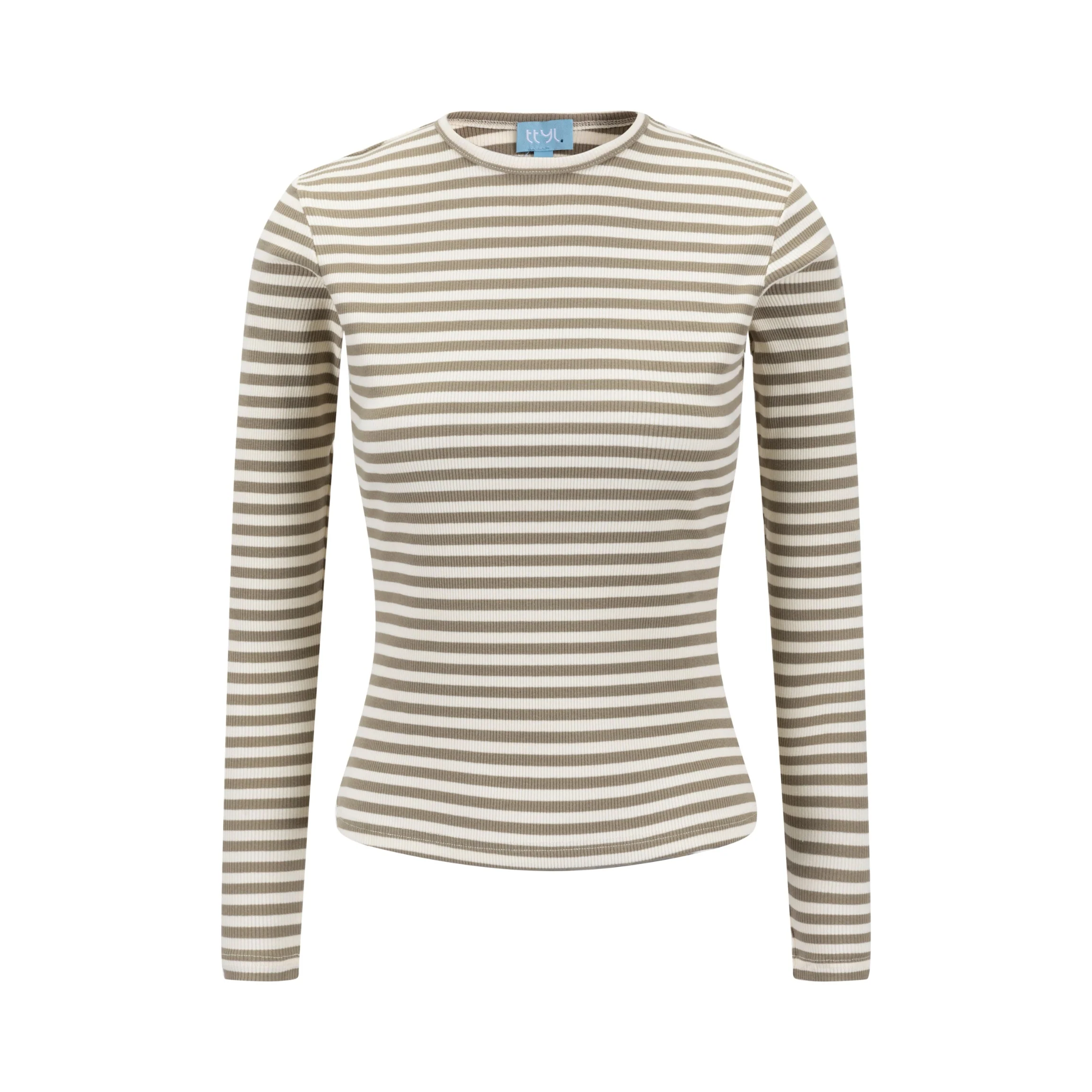 Basic Stripe Tee - Green Moss - Image 3