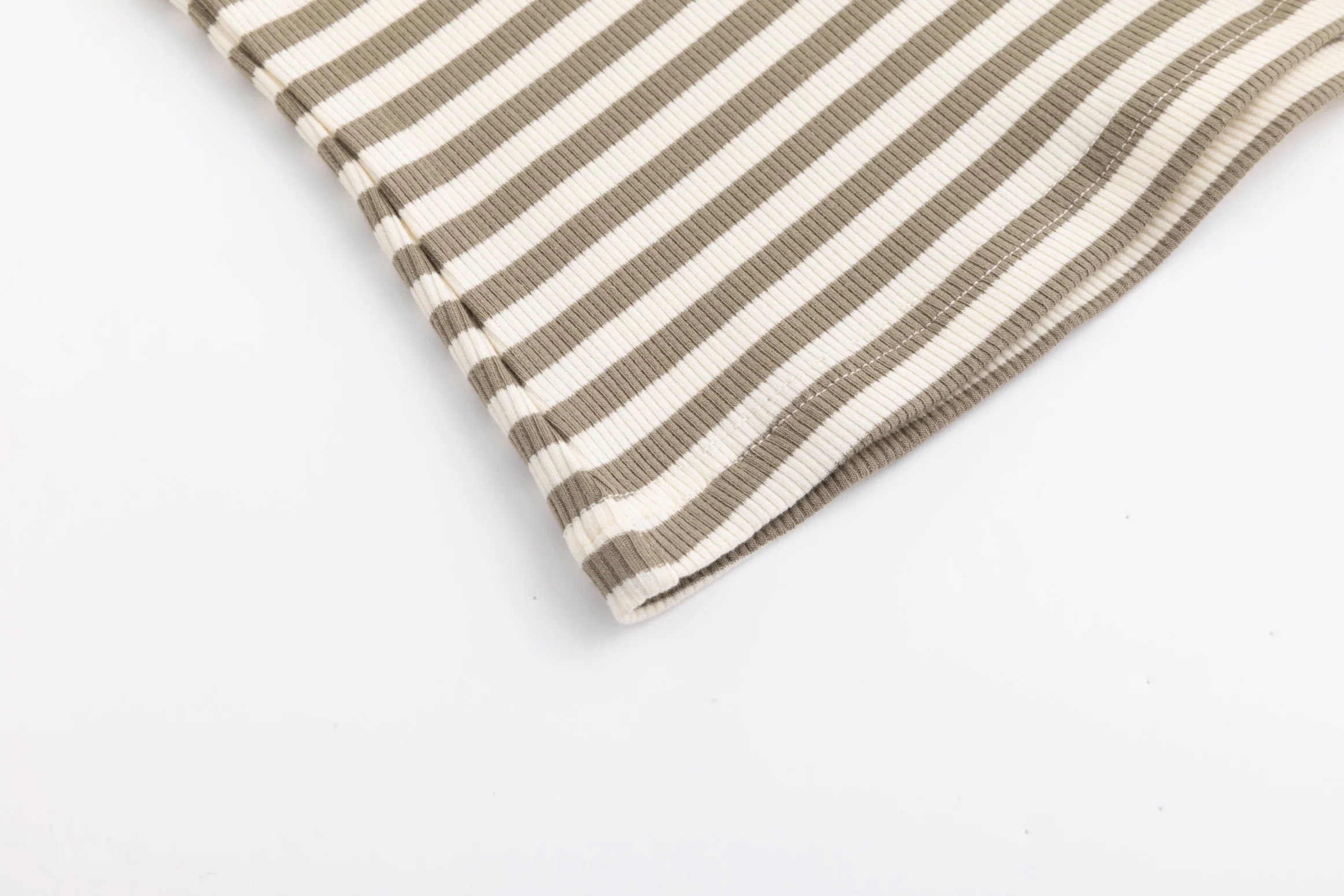 Basic Stripe Tee - Green Moss - Image 6