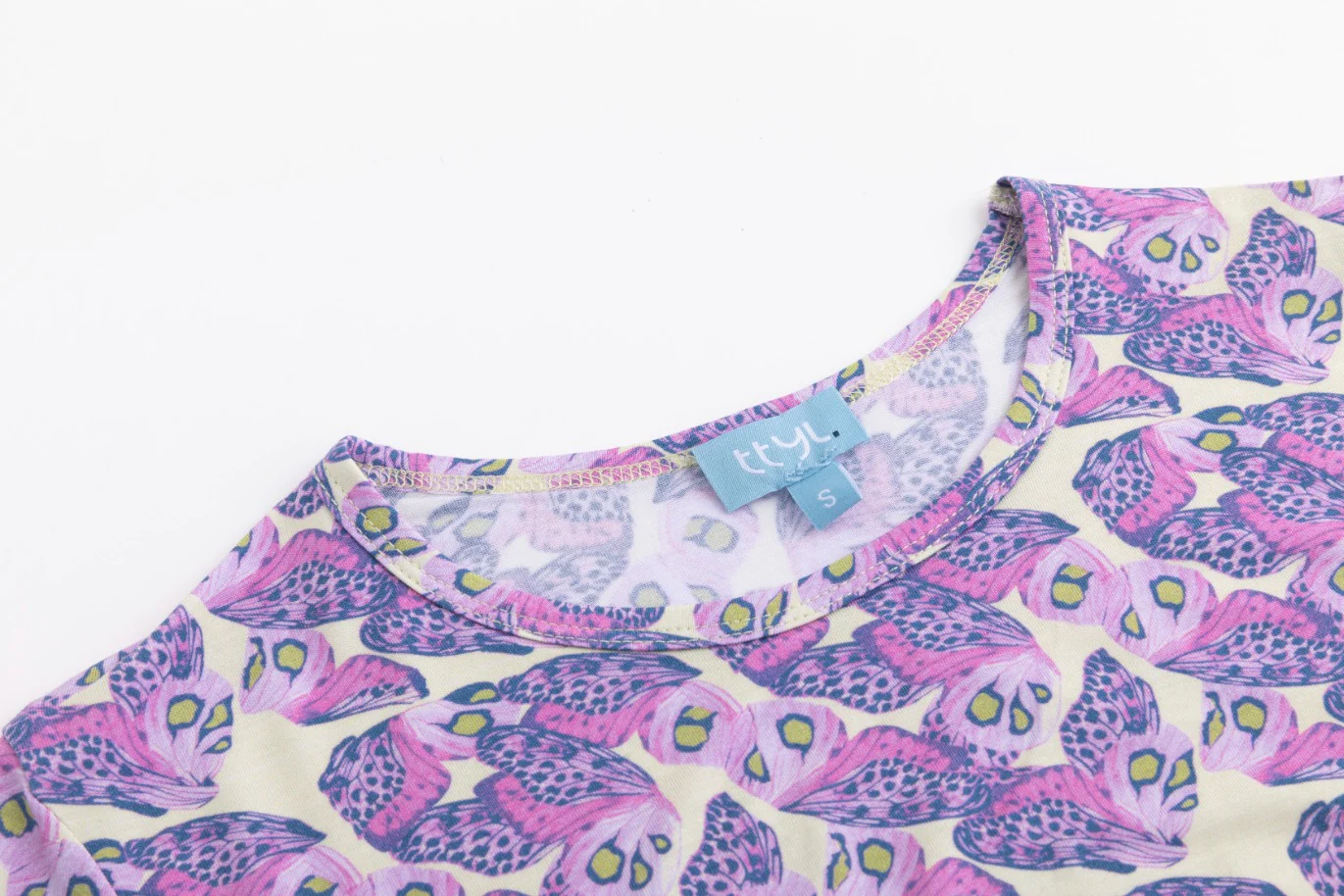 Butterfly Tee Shirt - Yellow - Image 6