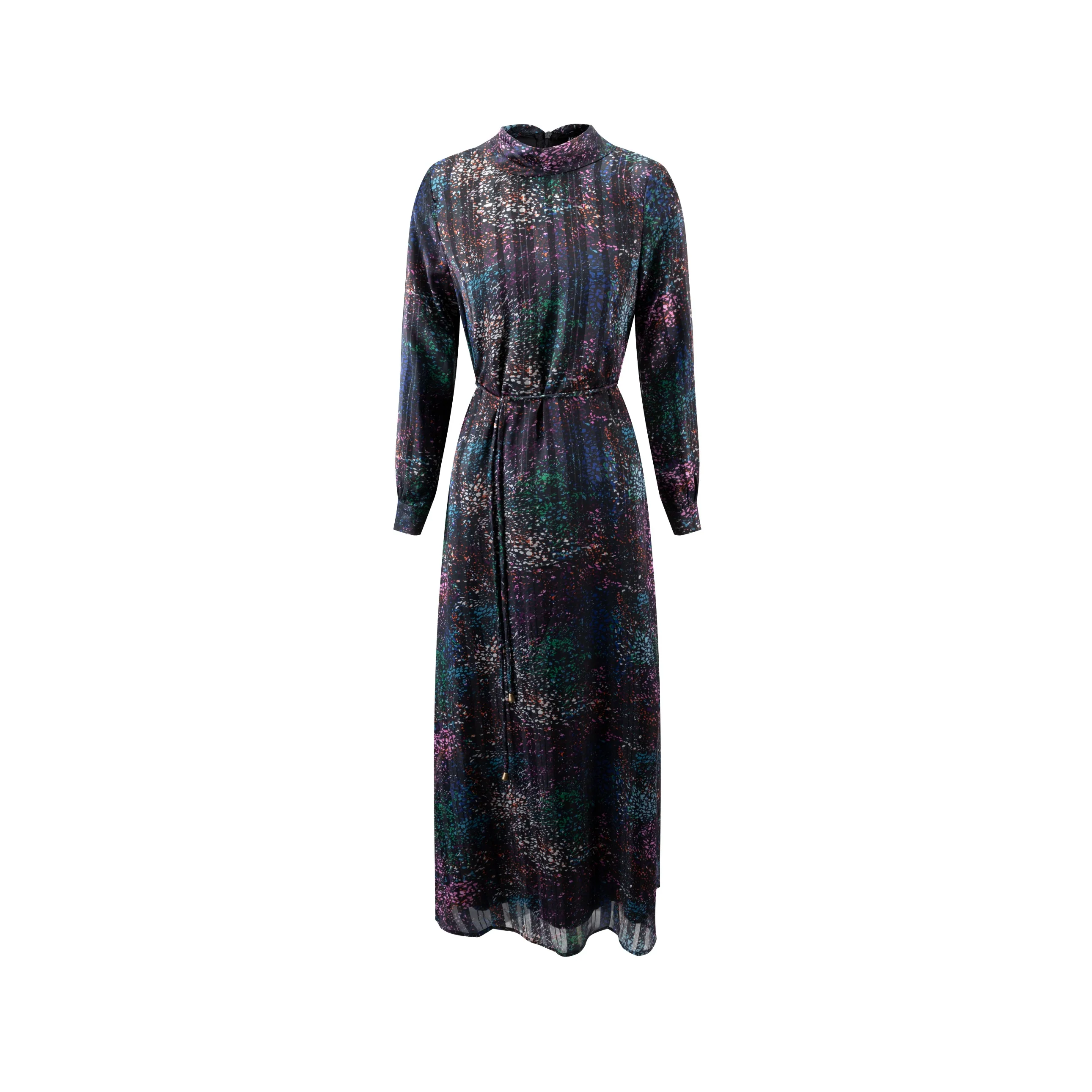 Navi Multi Chiffon Dress - Image 2