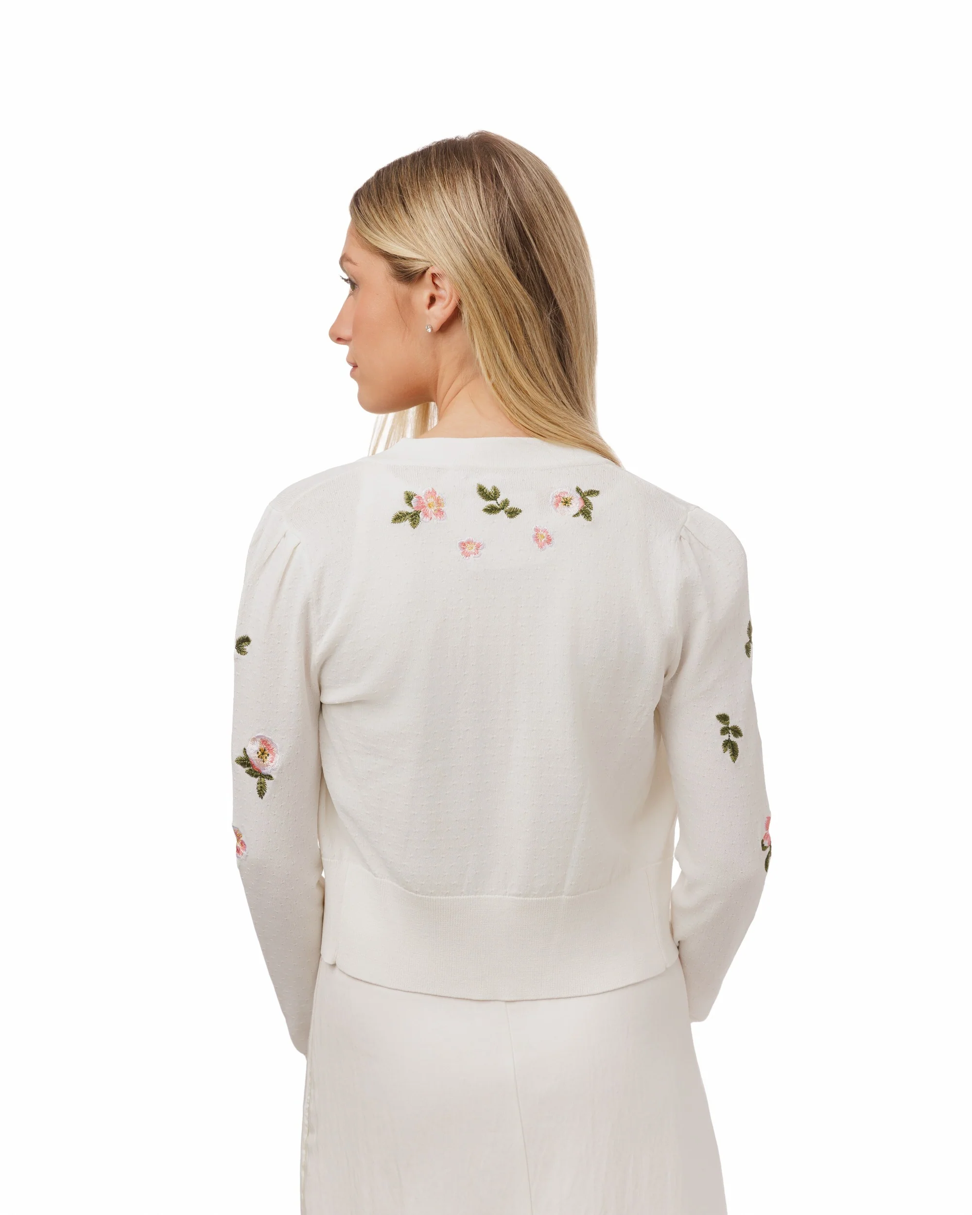 Pink Embroidered Knit Twinset - Image 3