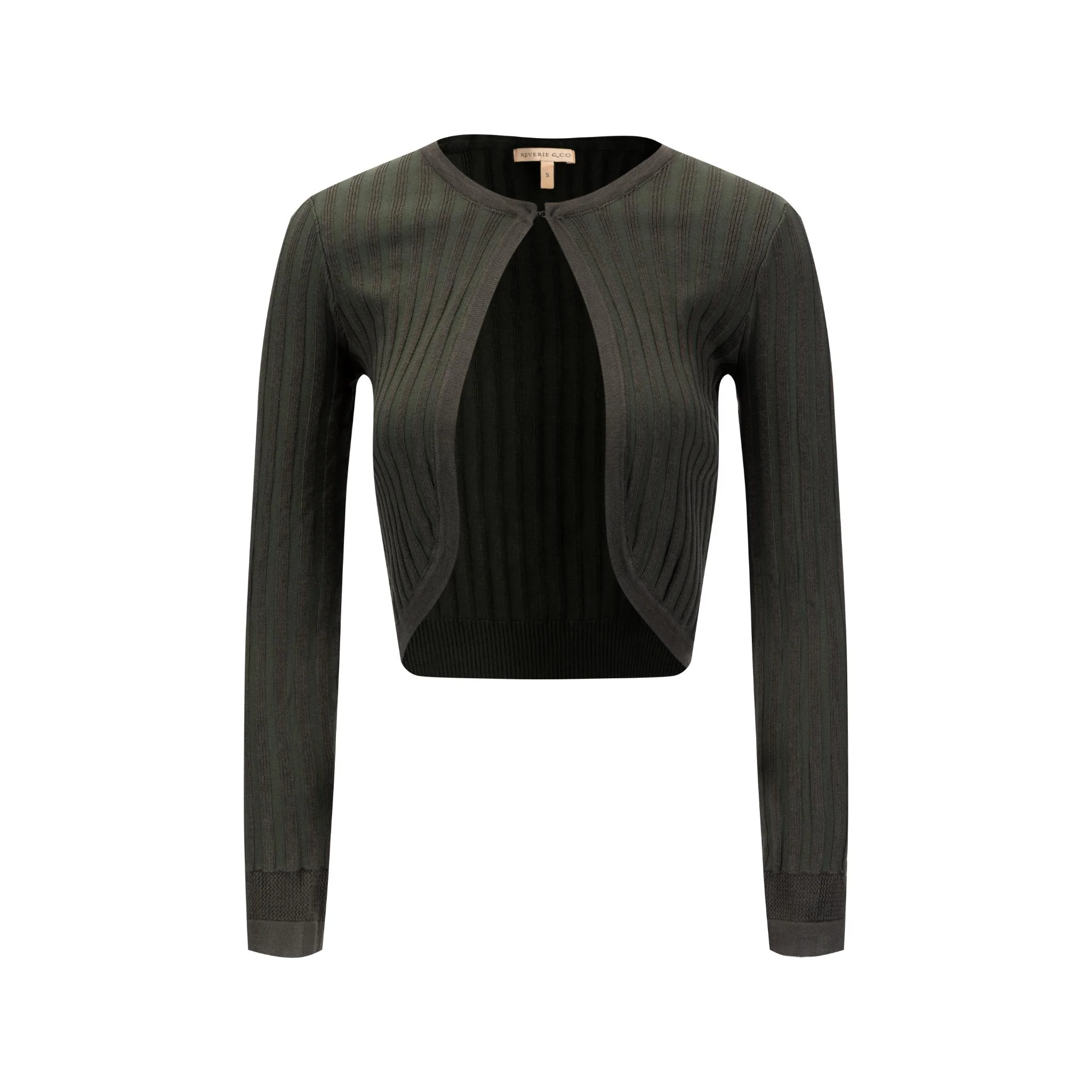 Ribbed Shrug - Green