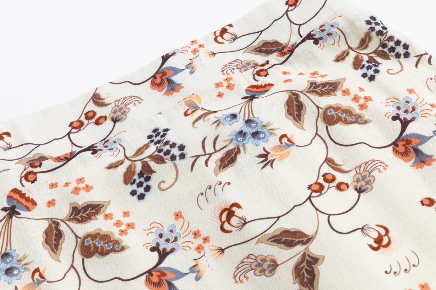 Brown Floral Printed Skirt - Image 5