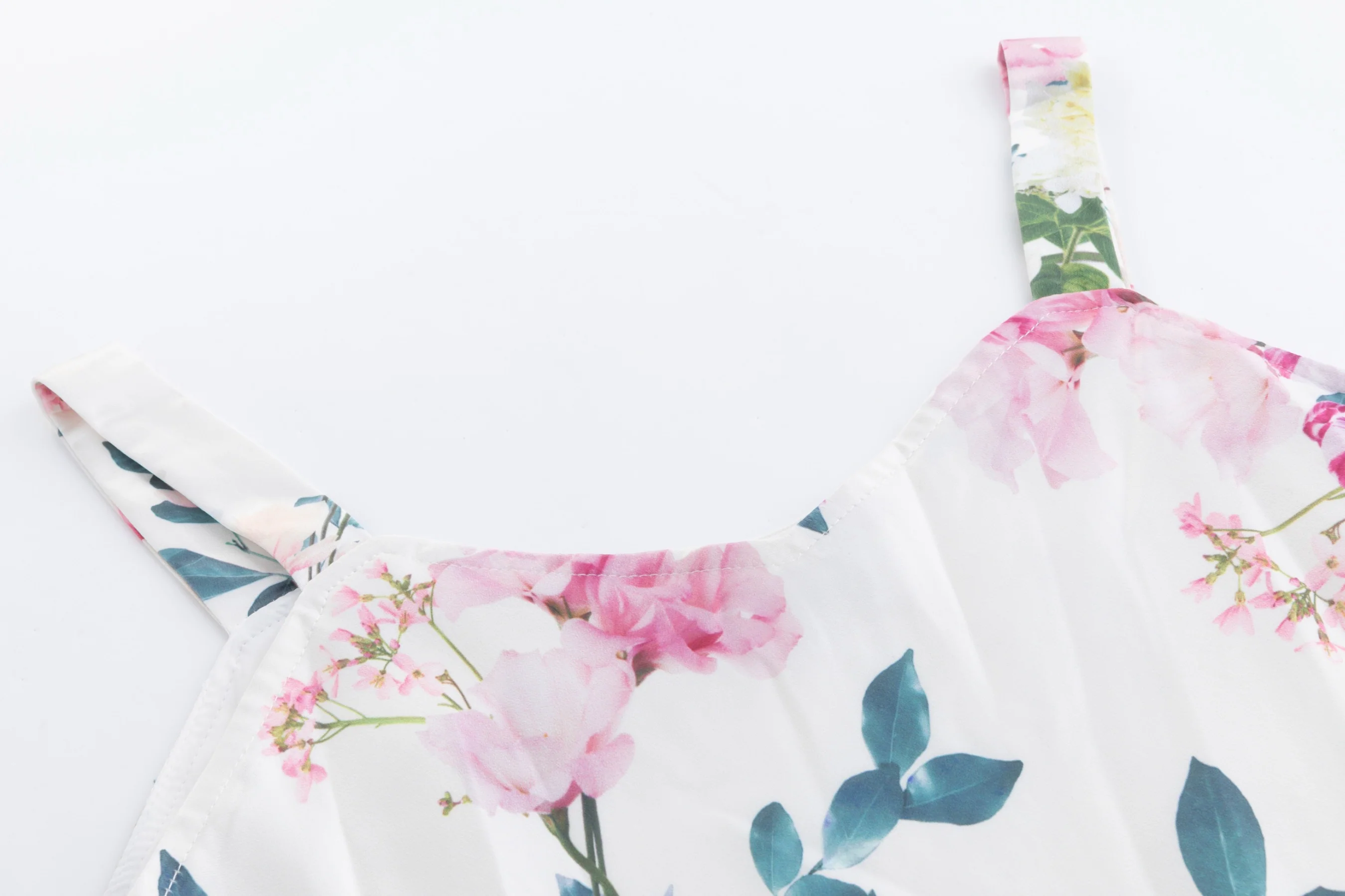 Pink Flower Printed Mesh Top & Printed Jumper - Image 5