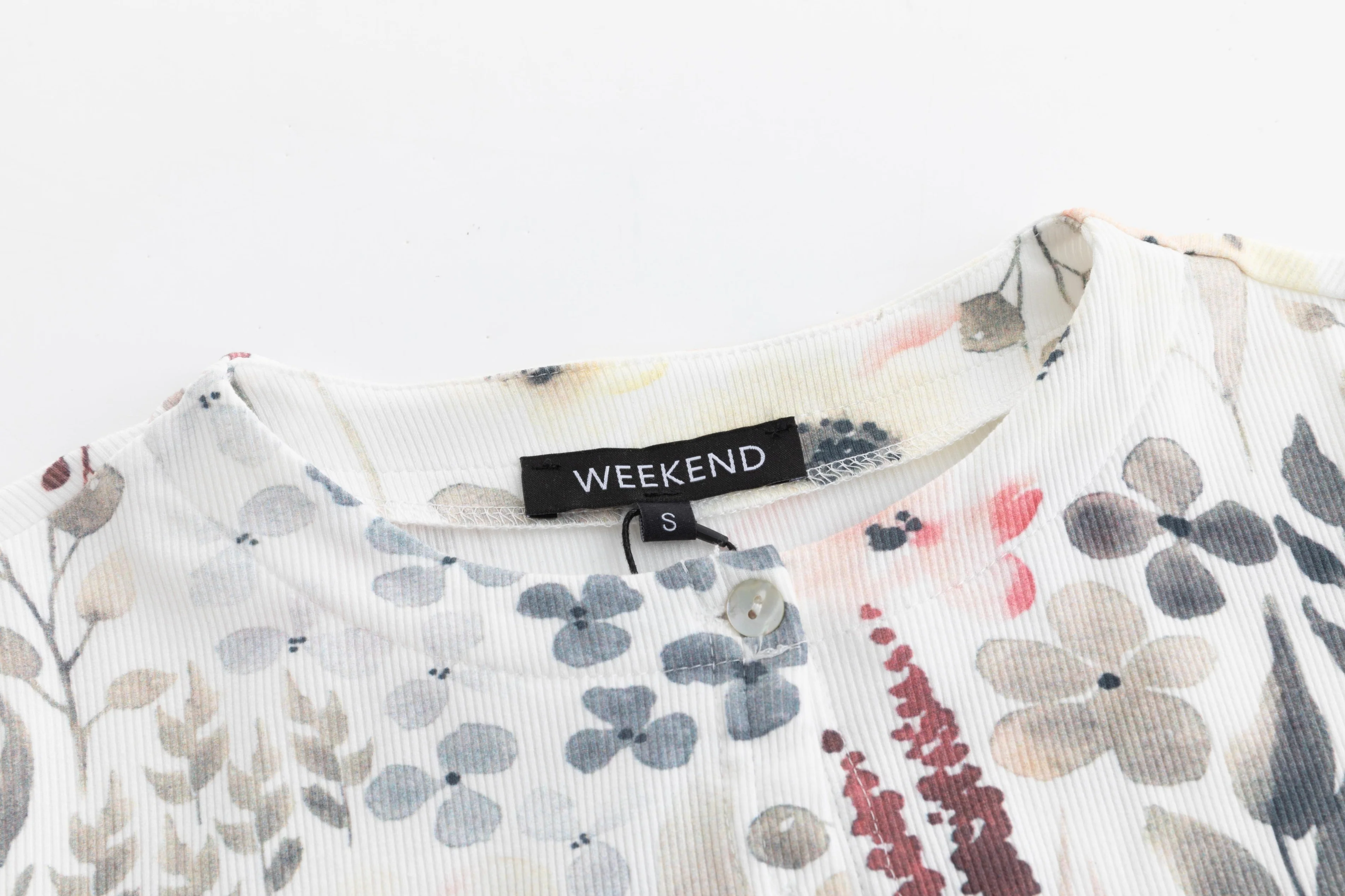 Floral Printed Ribbed Cardigan - Image 6