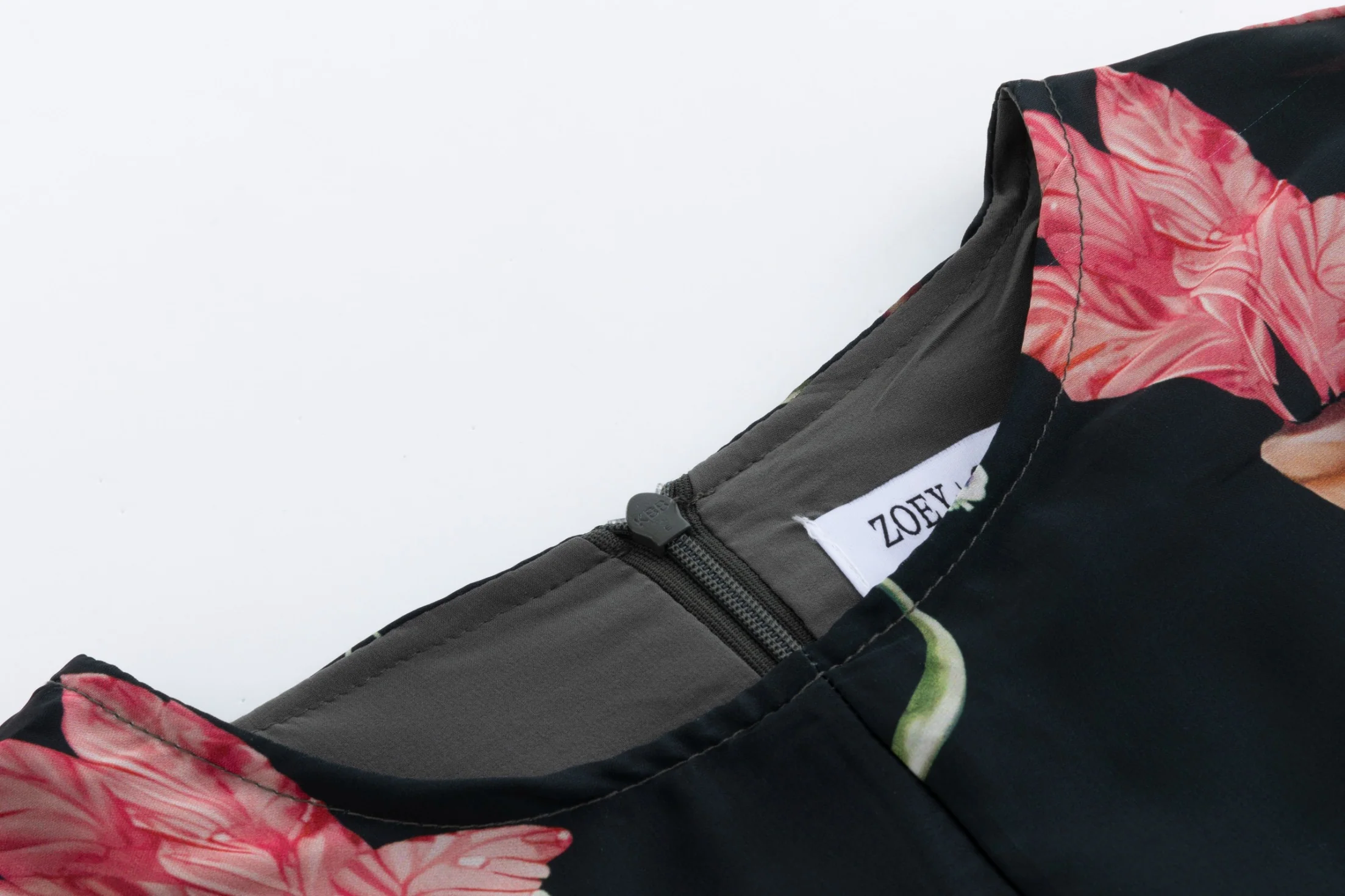 Multicolor Plants Printed Dress - Image 4